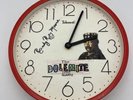 VINTAGE RUDY RAY MOORE SIGNED WALL CLOCK DOLEMITE RED TELESONIC QUARTZ