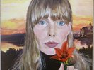 Joni Mitchell Clouds Orig' 1969 UK LP+Insert Textured Sleeve RSLP 6341 VG+/VG+