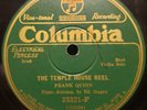 Frank Quinn 78RPM The Temple House Reel Piano Ed Gagan Columbia 33321-F
