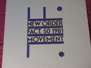 New Order Movement Vinyl Lp 1981 1st Carlton Press Orig UK FACTORY FACT50 NM/VG+