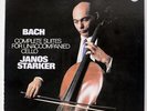 JANOS STARKER BACH/SUITES FOR UNACCOMPANIED CELLO COMPLETE X555758 JAPAN 3LP