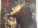 IN FLAMES – FOREGONE - RED + BLACK [SIGNED] VINYL 2xLP NEW - TORN SHRINK WRAP 19