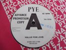 Bobby Rio & The Revelles - Value For Love 1965 UK 45 PYE DEMO RGM JOE MEEK