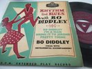 RHYTHM N BLUES WITH BO DIDDLEY EP.. UK 1ST ISSUE,GOLD PRINT TRI LONDON RE-U1054