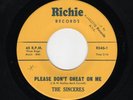 '61 R&B/DooWop SINCERES Please Don't Cheat On Me/If You Should Leave Me M- HEAR