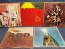 REO SPEEDWAGON 5X LP LOT- NINE LIVES, TUNA FISH, GOOD TROUBLE & DECADE OF HITS