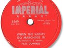 1959 FATS DOMINO Rock’n Roll 78 RPM Record. When the Saints Go Marching In