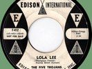 FIVE TROJANS Lola Lee / Little Doll 45rpm Edison International 1959 doo-wop