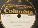 Lee Wiley-Unissued Test Pressing-Just So You'll Remember (1933)