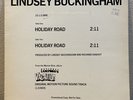 Lindsey Buckingham Holiday Road 33rpm Promo Copy 1983 Warner Brothers Vacation 