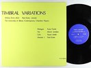 Paul & Linda Zonn - Timbral Variations LP - UBRES VG++