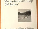 GLENN WILLIAMS Who Says Birds Don't Do Things? PRIVATE 1987 ELECTRONIC LP RARE