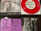 RAIN ON THE PARADE Body Bag 7” Red Vinyl w/ inserts-shark attack ensign terror