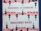 Ruggiero Ricci / Paganini - 24 Caprices, Decca SXL 2194, 1960, 1st, BlueBack