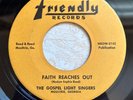 Rare Georgia Black Gospel 45 Gospel Light Singers - Faith Reaches Out FRIENDLY