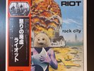 RIOT Rock City LP 1978 JAPAN OBI PROMO Iron Maiden JUDAS PRIEST Metallica AC/DC