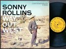 SONNY ROLLINS Way Out West LP CONTEMPORARY RECORDS C 3530 US 1957 JAZZ DG MONO