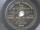 Fournets Gounod Faust Scene de l'Eglise 78RPM G&T 32466