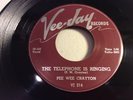 PEE WEE CRAYTON-VEE JAY 214-TELEPHONE IS RINGING/A FROSTY NIGHT-GUITAR BLUES 45