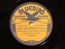 WESTERN SWING JIMMIE REVARD Ride 'Em Cowboy BLUEBIRD 6739 E-