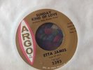 ETTA JAMES Don't Cry, Baby & Sunday Kind Of Love ARGO RECORDS VINYL 45 - 5393
