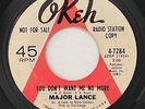 MAJOR LANCE You Don't Want Me No More OKEH DJ PROMO