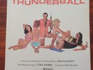 VINYL THUNDERBALL John Barry Tom Jones SOUNDTRACK SULP 1110 UK 1965 STEREO LP EX