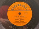 Teresa Brewer & Mickey Mantle 1956 CORAL Records NEW YORK YANKEES 78 RPM E/E