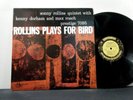 SONNY ROLLINS LP Rollins plays for Bird 1956 Prestige  Ojc  RE  vinyl