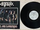ANTHRAX - ARMED AND DANGEROUS LP 1985 MEGAFORCE RECORDS Orig Press THRASH METAL