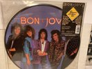 BON JOVI Slippery When Wet Picture Disc Vinyl LP 1986 VG to VG+ See Video Clip