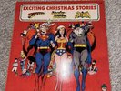 Vintage 1976 Exciting Christmas Stories Album, Batman, Superman, Wonder Woman