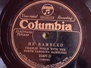 Columbia 15107D Charlie Poole N.C. Ramblers  HE RAMBLED  78rpm COUNTRY 1929  E+