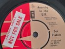 sex pistols anarchy in the uk factory sample Chris Thomas  Black Bag A1 B1 Ex ++