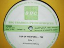 BBC Transcription TOTP #792 Pink Floyd/David Bowie/Camel  1980 LP RARE