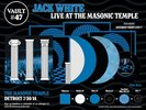 Jack White Live Masonic Temple Vault 47. Third Man Vinyl LP Record 7