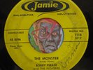 HEAR Bobby Please 45 The Monster / Switch JAMIE rockabilly horror halloween