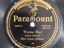 Blind Lemon Jefferson Wartime Blues Booger Rooger Paramount 12425 78 RPM HEAR