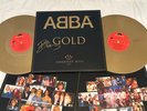 BJORN ULVAEUS & BENNY ANDERSON SIGNED ABBA 2X DOUBLE GOLD VINYL LP RECORD SET