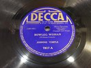 JOHNNIE TEMPLE-DECCA 7817-BOWLEG WOMAN/MY PONY-PREWAR BLUES 78