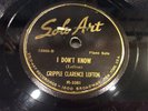 CRIPPLE CLARENCE LOFTON-SOLO ART 12009-I DON'T KNOW/PINETOPS BOOGIE WOOGIE-BLUES