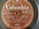 78 RPM - EDITH PIAF - Hymne à l'amour  COLUMBIA BF 306 pressage original