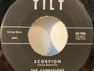Carnations 45 Scorpion 1961 Rock N Roll INSTRUMENTAL Rare Surf Garage Rockabilly