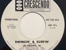 * LES BROWN JR. Swingin & Surfin WILD SURF TITTYSHAKER EXOTICA INSTR Dot 45 Hear