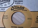 LINK DAVIS SIXTEEN CHICKS STARDAY 45-235 US ORIGINAL 1956