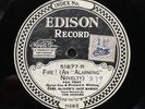 EARL OLIVER’S JAZZ BABIES - ‘FIRE (AN ‘ALARMING’ NOVELTY) EDISON DIAMOND DISC