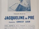 jacqueline du pre handbill programme  wigmore hall 1961 rare 
