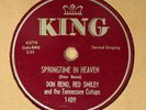 three Don Reno Red Smiley Tennessee Cutups King label 78rpm - country gospel