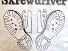 S*rew Driver Boots And Braces LP Rock-O-Rama Pink Vinyl Numbered Ian Stuart