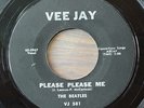 THE BEATLES PLEASE PLEASE ME / FROM ME TO YOU VEE JAY 581 BLOCK PRINT (1964) VG+